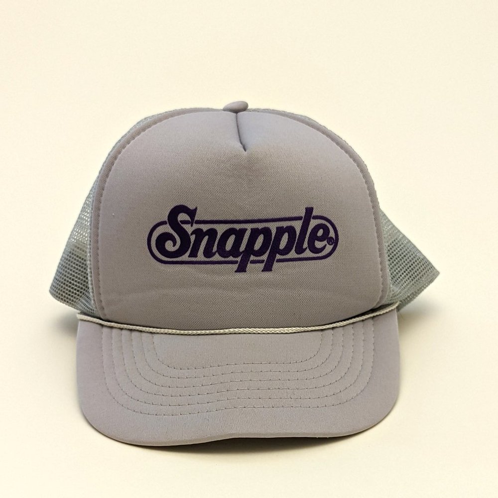 Snapple Logo Purple Adjustable Polyester Baseball Snapback Hat Cap One Size